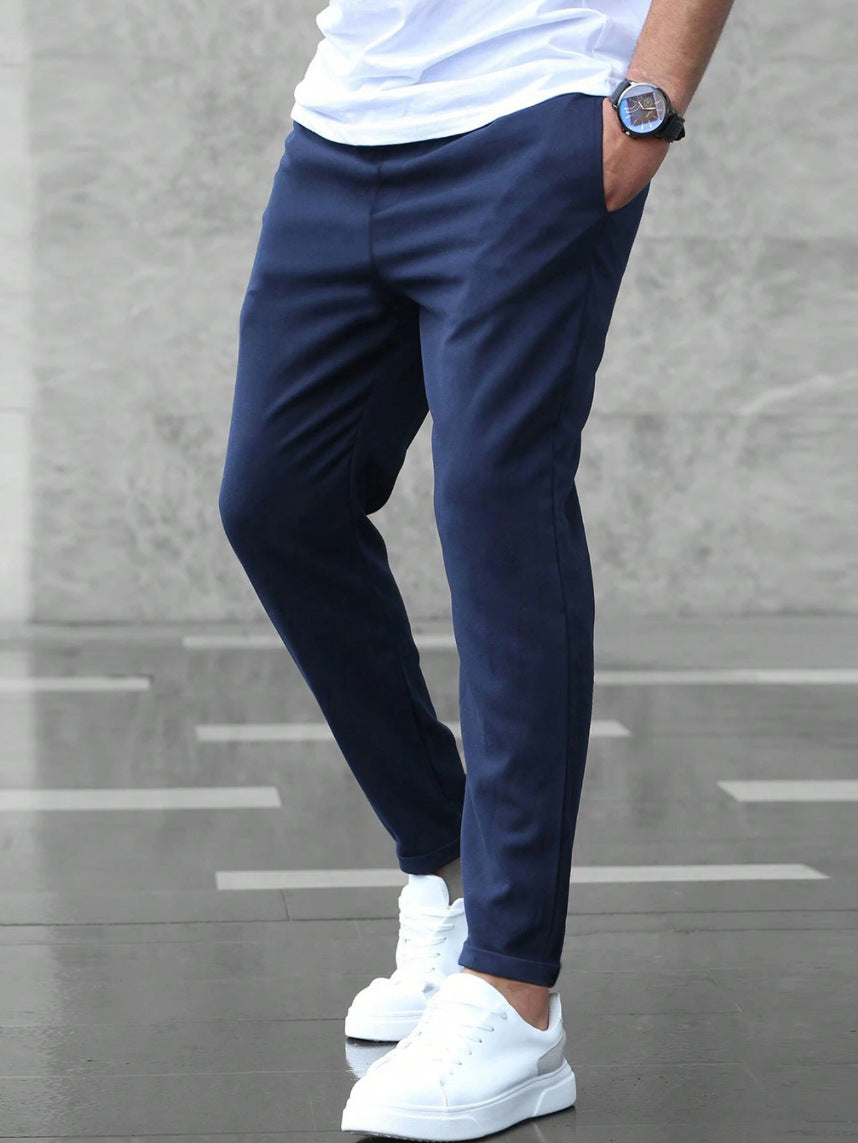 DAVID | PANTALONI CASUAL DI QUALITÀ LEGGERI A GAMBA DRITTA