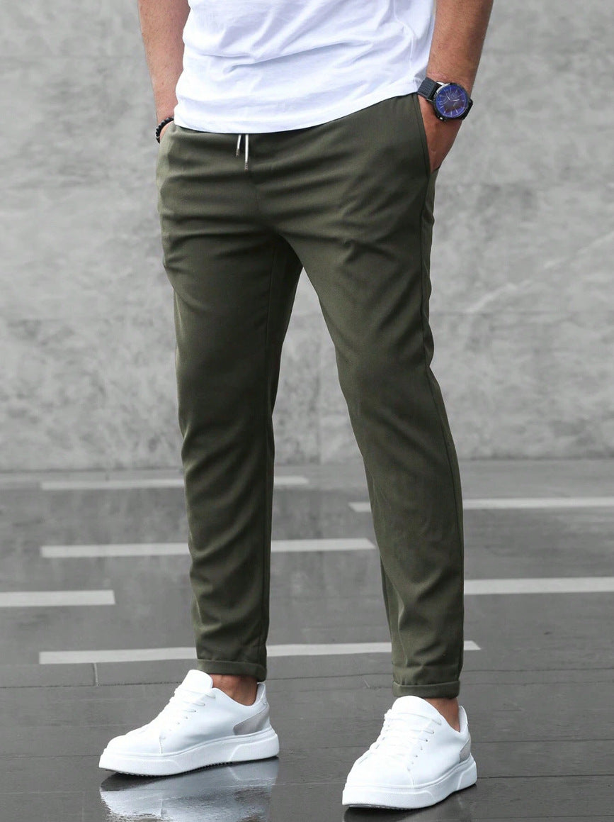 DAVID | PANTALONI CASUAL DI QUALITÀ LEGGERI A GAMBA DRITTA