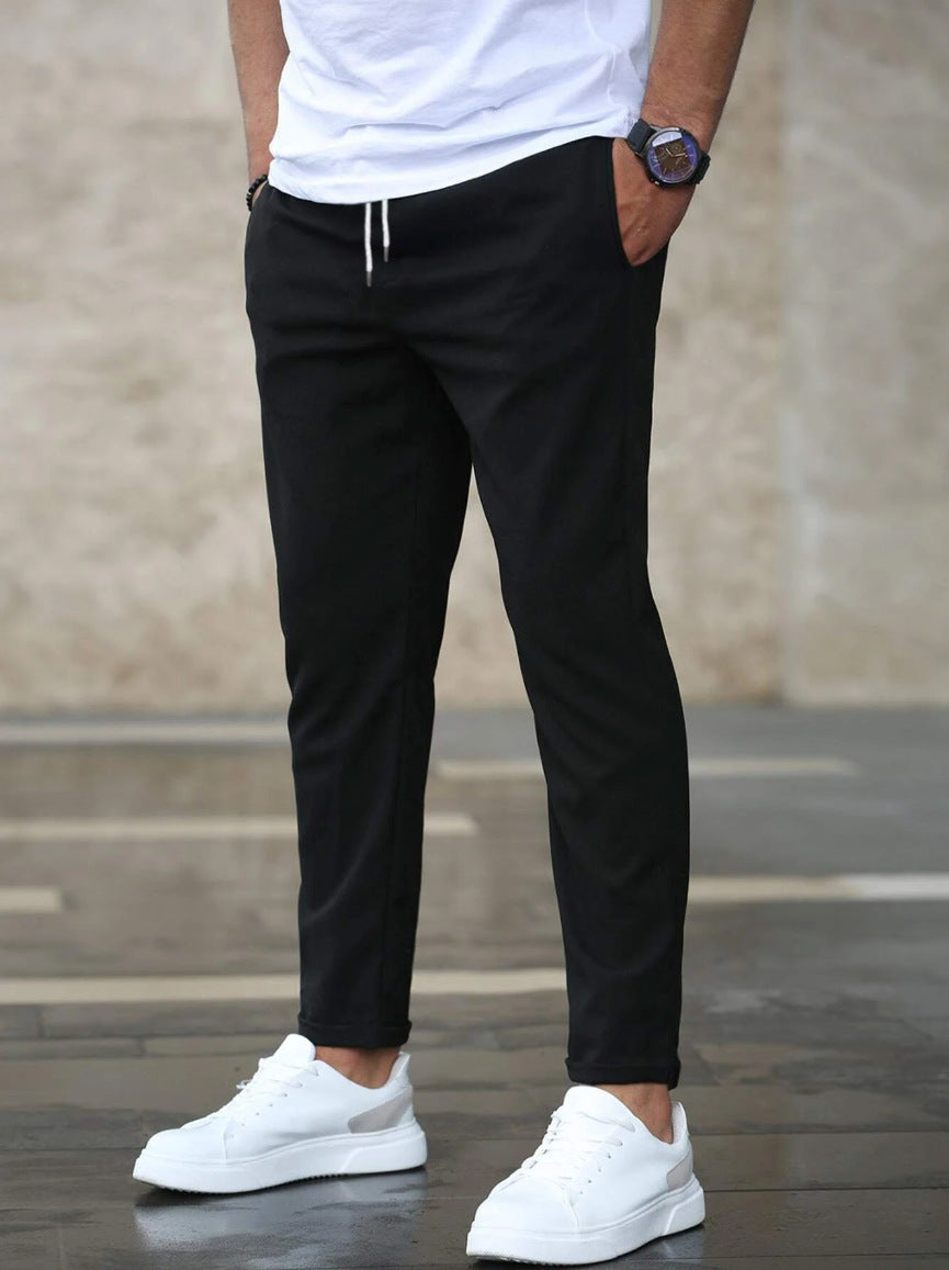 DAVID | PANTALONI CASUAL DI QUALITÀ LEGGERI A GAMBA DRITTA