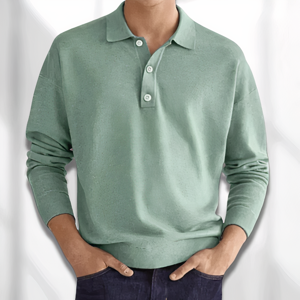 Marchmel | Homme Polo Manches Longues Élégant Automne