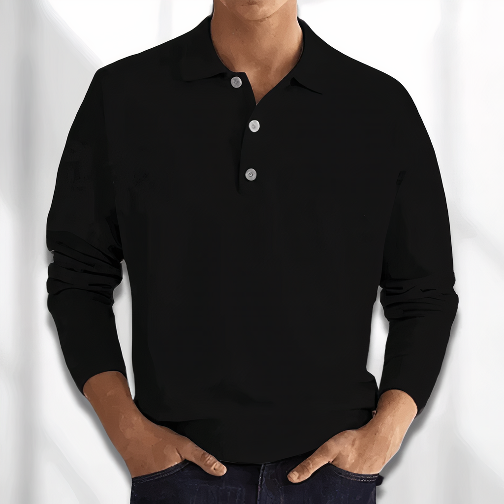 Marchmel | Homme Polo Manches Longues Élégant Automne