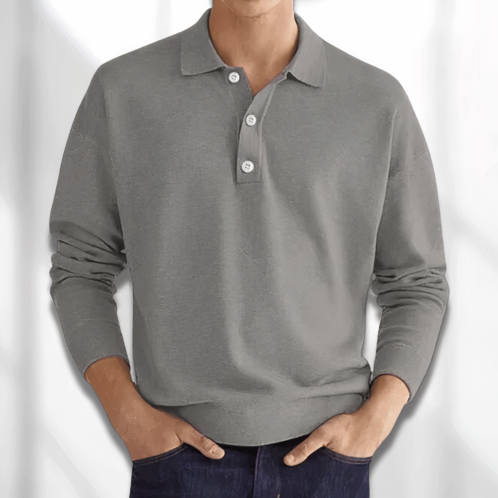 Marchmel | Homme Polo Manches Longues Élégant Automne