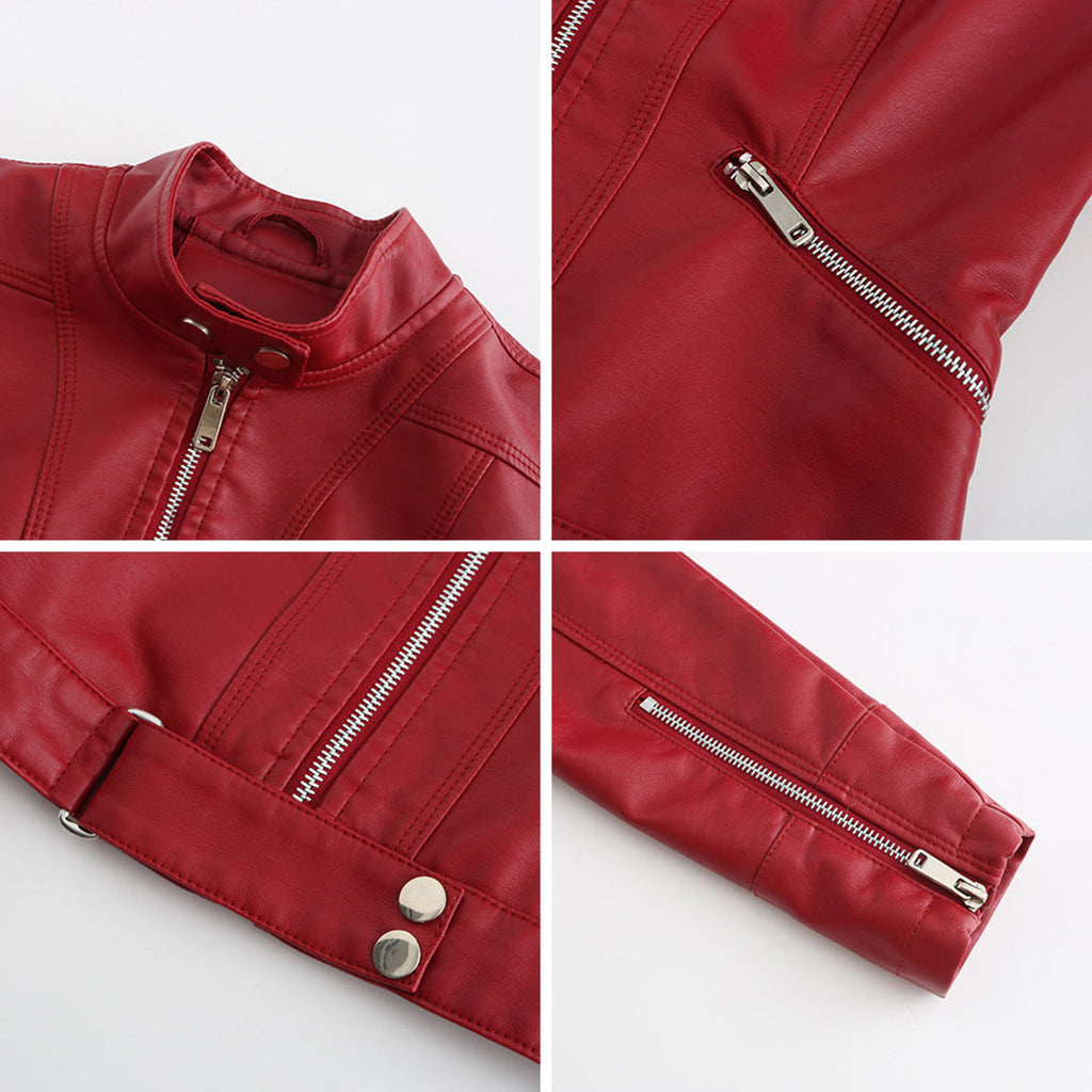 Marchmel | Femme Veste en Cuir Élégante Premium Marlene