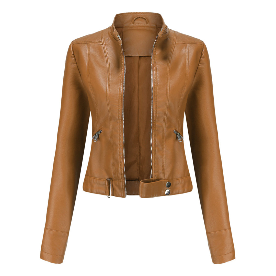 Marchmel | Femme Veste en Cuir Élégante Premium Marlene