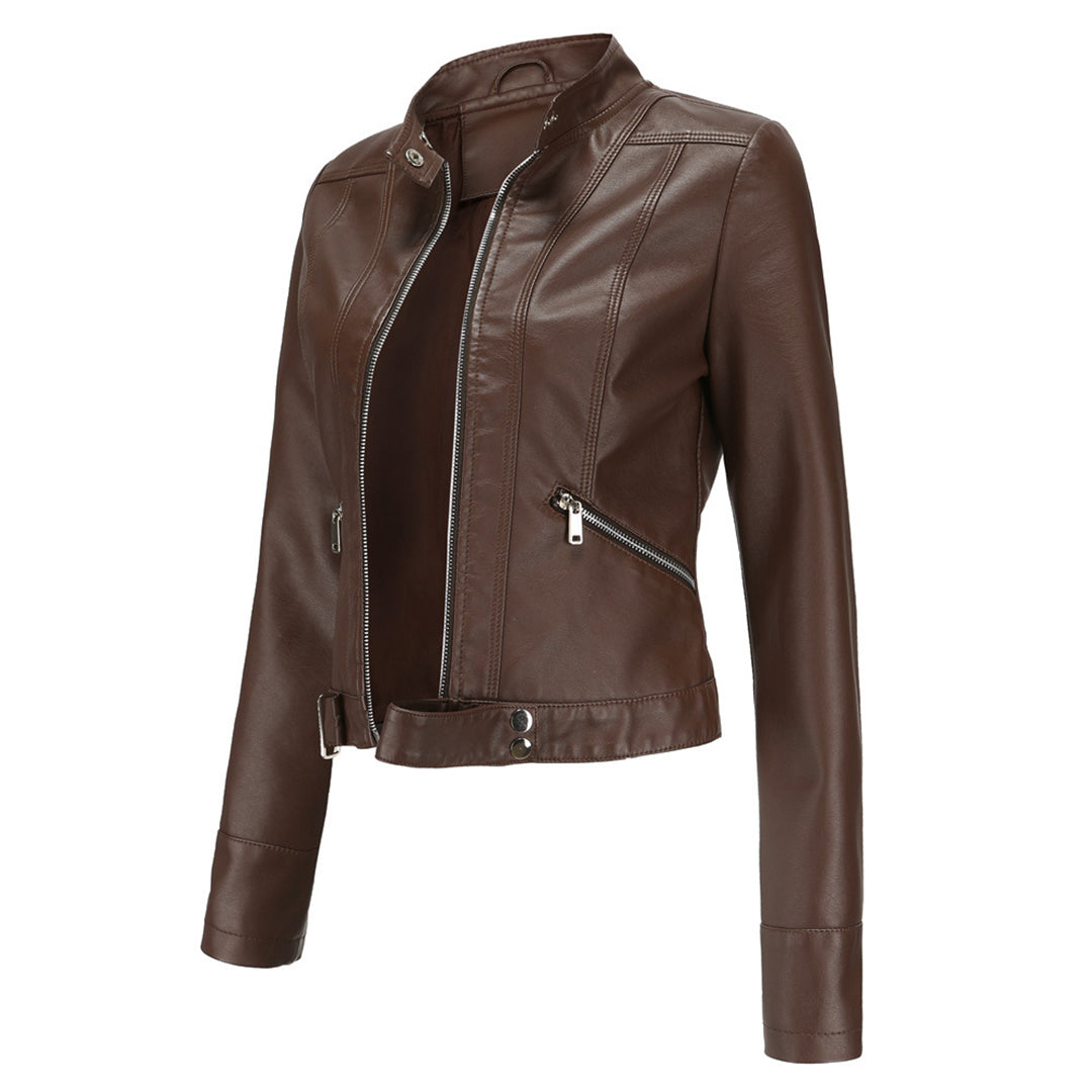 Marchmel | Femme Veste en Cuir Élégante Premium Marlene