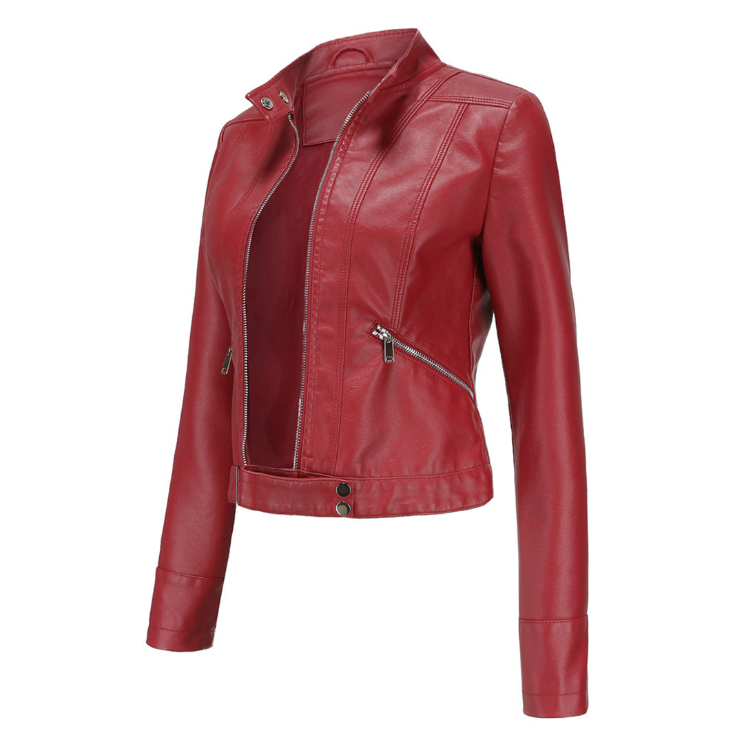 Marchmel | Femme Veste en Cuir Élégante Premium Marlene