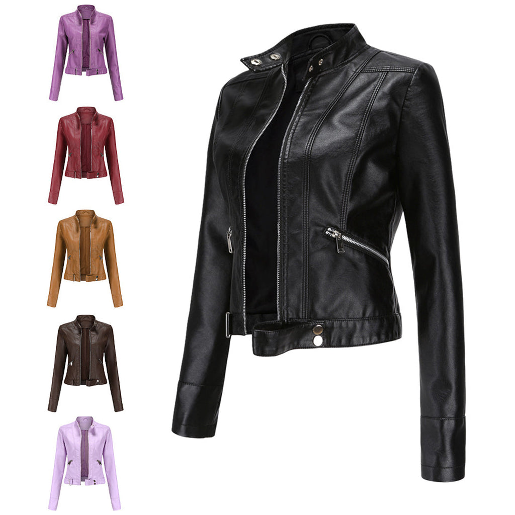Marchmel | Femme Veste en Cuir Élégante Premium Marlene