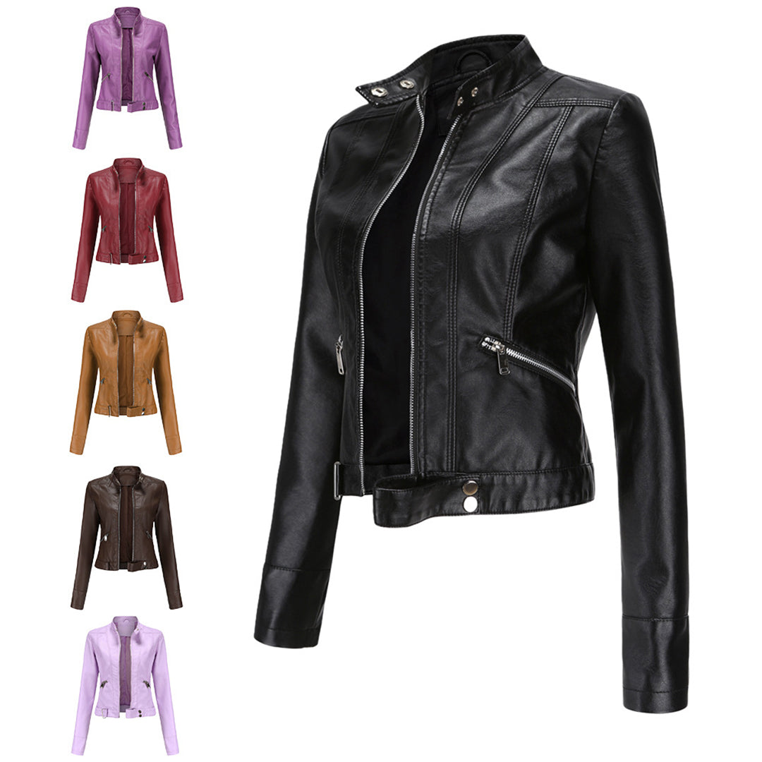 Marchmel | Femme Veste en Cuir Élégante Premium Marlene