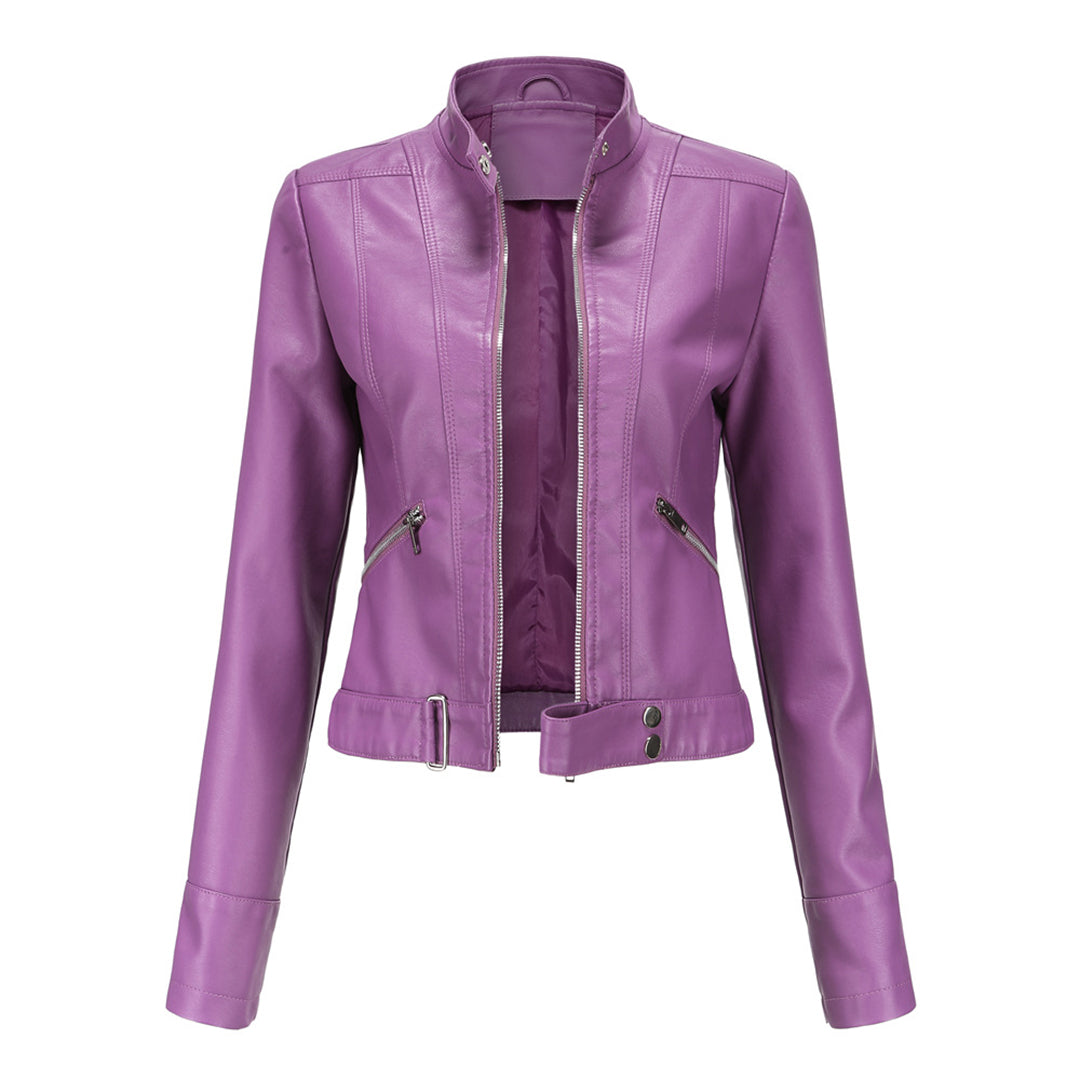 Marchmel | Femme Veste en Cuir Élégante Premium Marlene