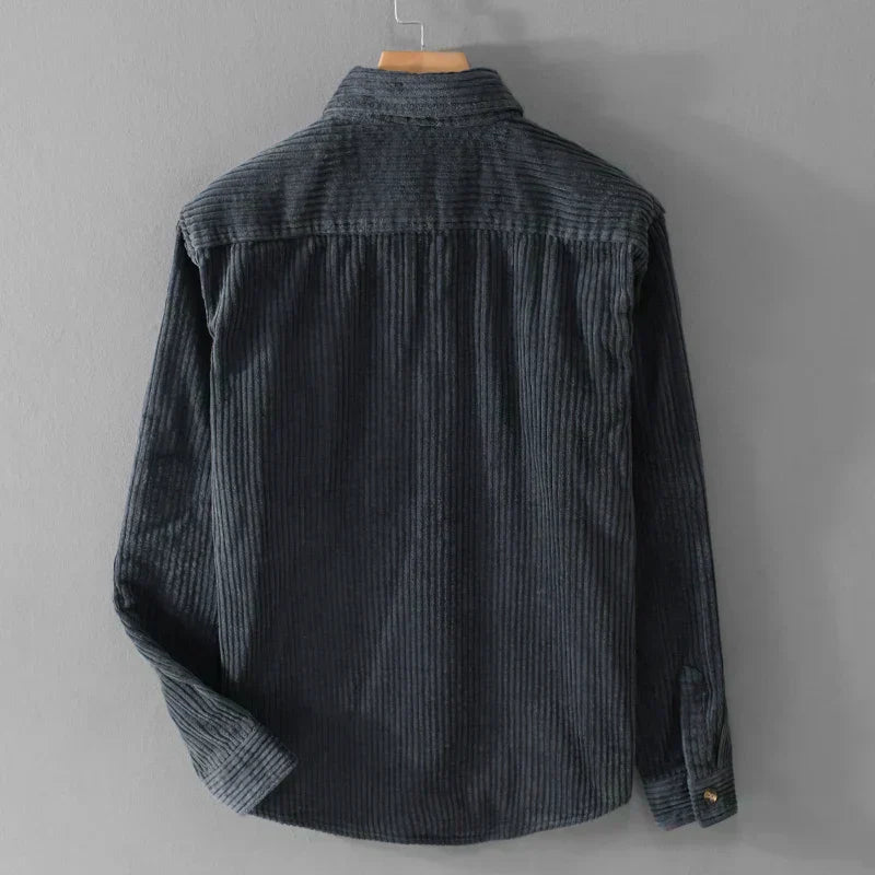 DUMONT LYON | CAMICIA IN VELLUTO COSTINATO