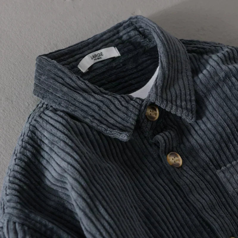 DUMONT LYON | CAMICIA IN VELLUTO COSTINATO