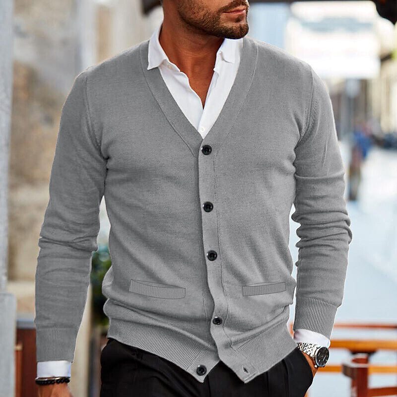 Marchmel | Homme Cardigan Vintage Casual Col en V