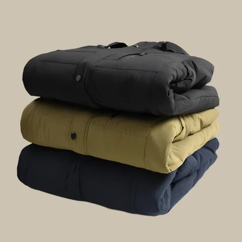 Marchmel | Homme Manteau Long Hiver Imperméable Doublé Polaire