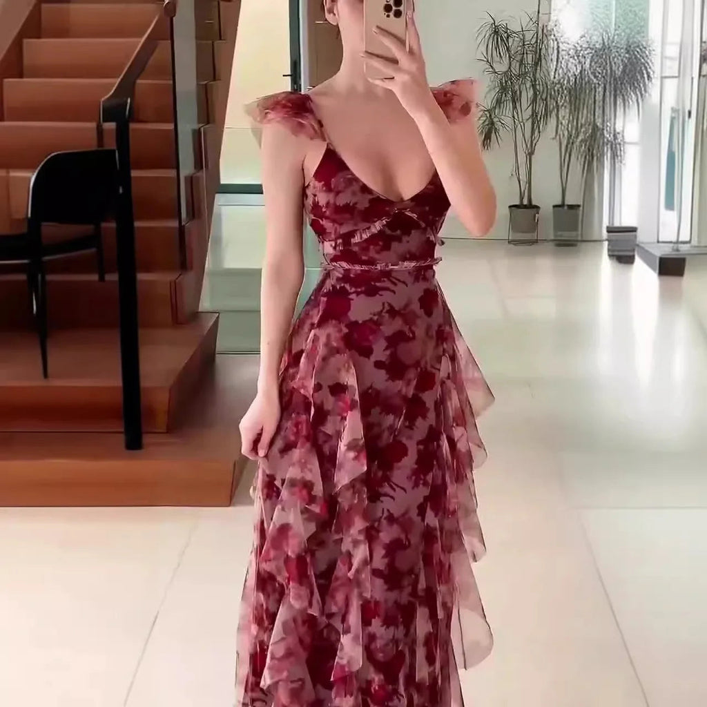 Marchmel | Femme Robe Florale Élégante