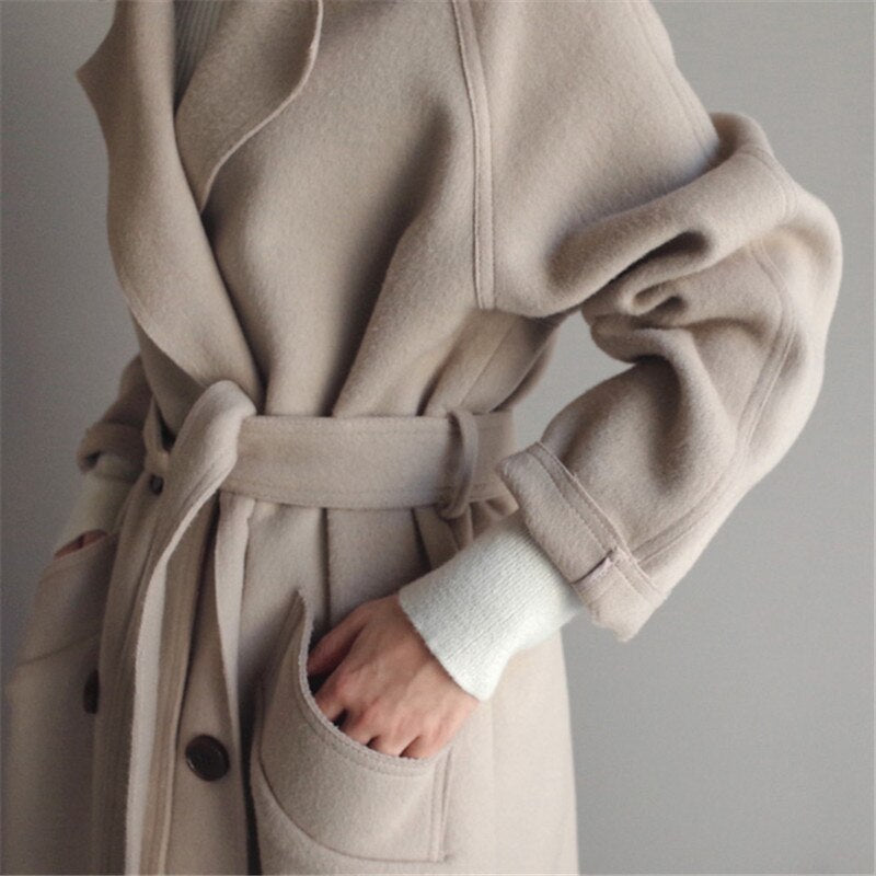 Marchmel | Femme Manteau Long en Laine