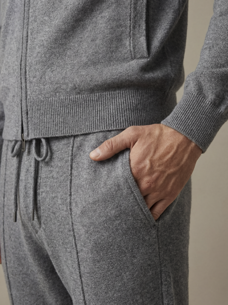 Ensemble Norio Cachemire Gris Clair