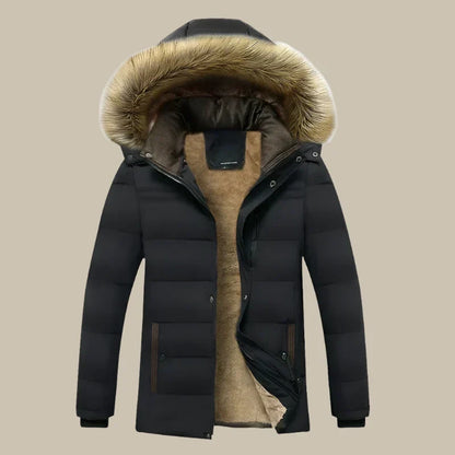 Marchmel | Homme Manteau Long Hiver Imperméable Doublé Polaire