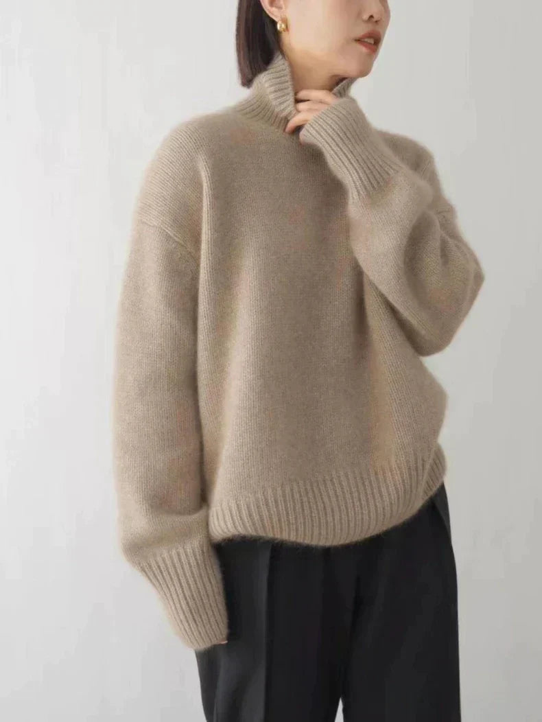 Marchmel | Femme Pull Col Roulé Cachemire Luxe Hiver Élégant