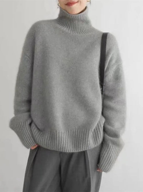 Marchmel | Femme Pull Col Roulé Cachemire Luxe Hiver Élégant