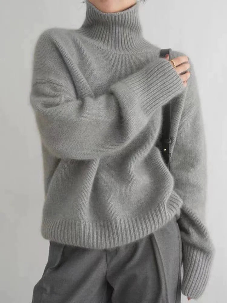 Marchmel | Femme Pull Col Roulé Cachemire Luxe Hiver Élégant