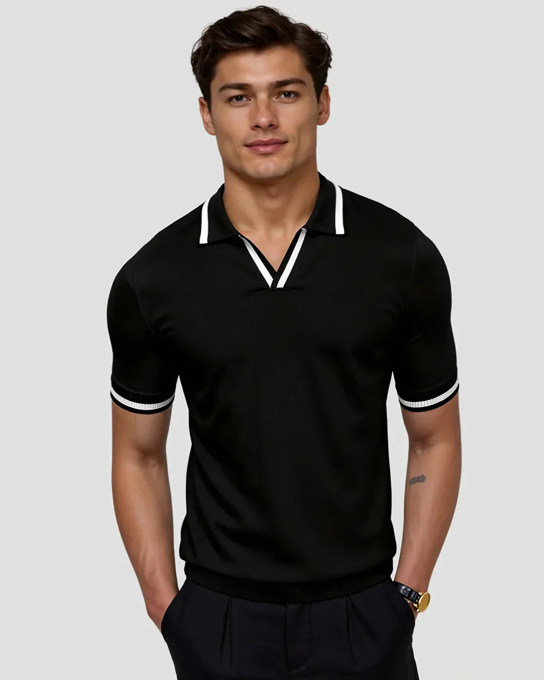 Marchmel | POLO SUR MESURE EN PIQUÉ AVEC DÉTAILS CONTRASTANTS