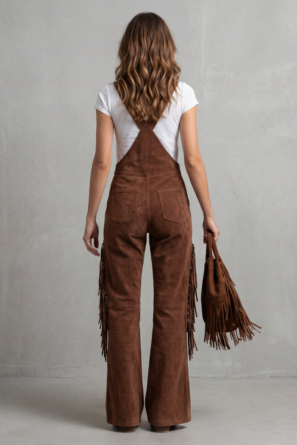 Marchmel | Femme Détails de franges western – Salopette évasée