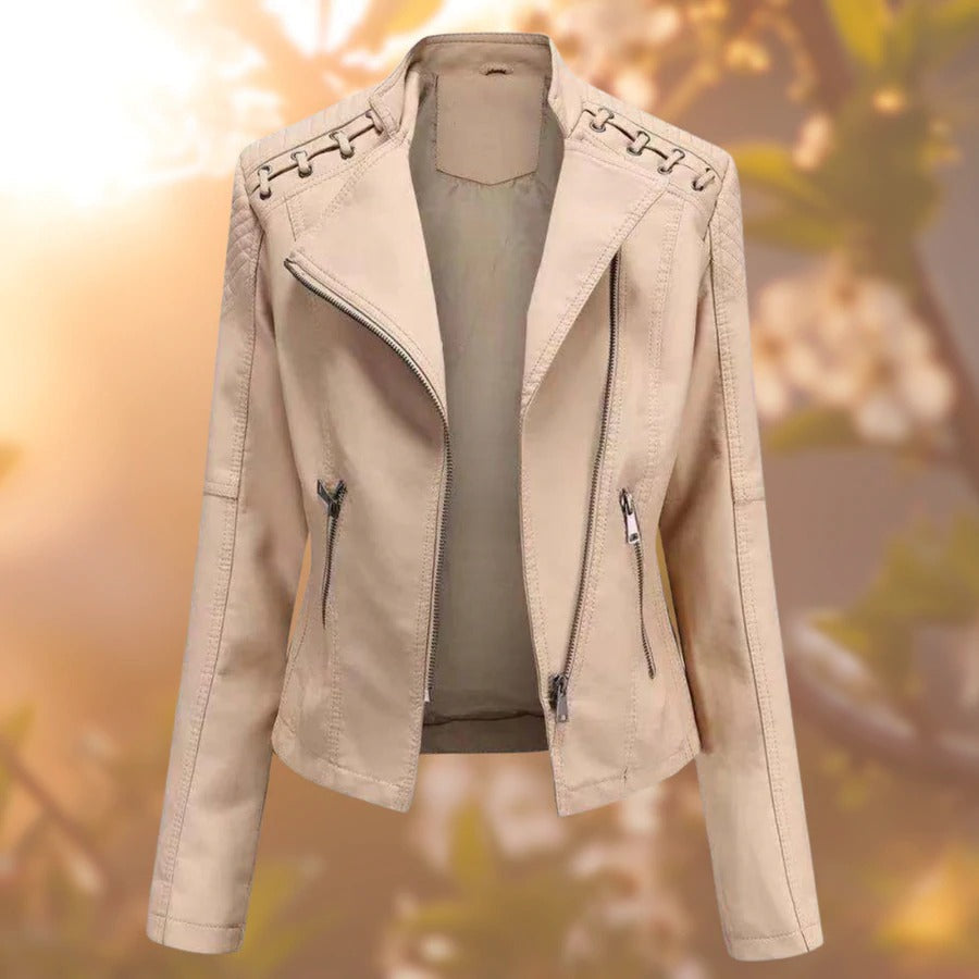 Marchmel | Femme Veste en Cuir Élégante Automne