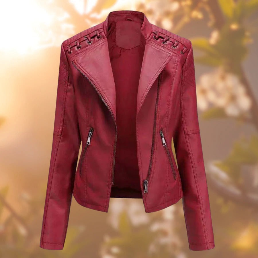 Marchmel | Femme Veste en Cuir Élégante Automne
