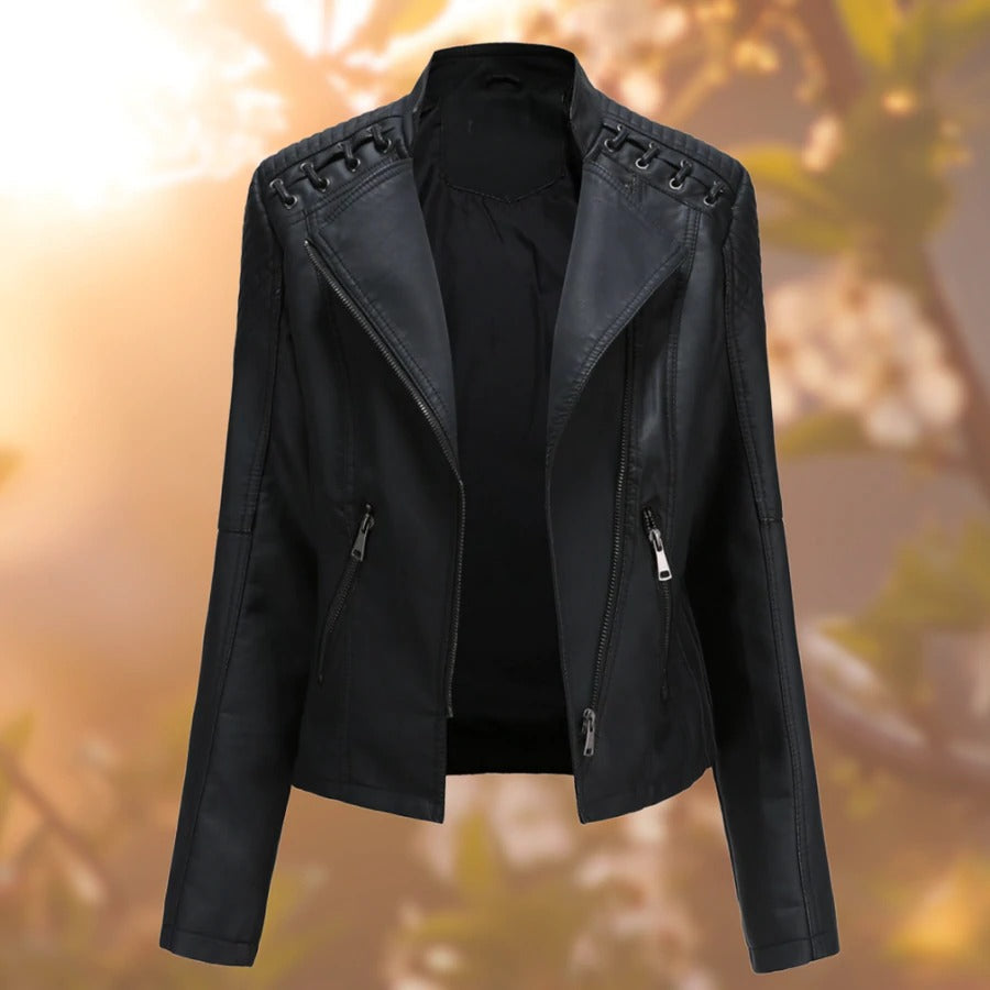 Marchmel | Femme Veste en Cuir Élégante Automne