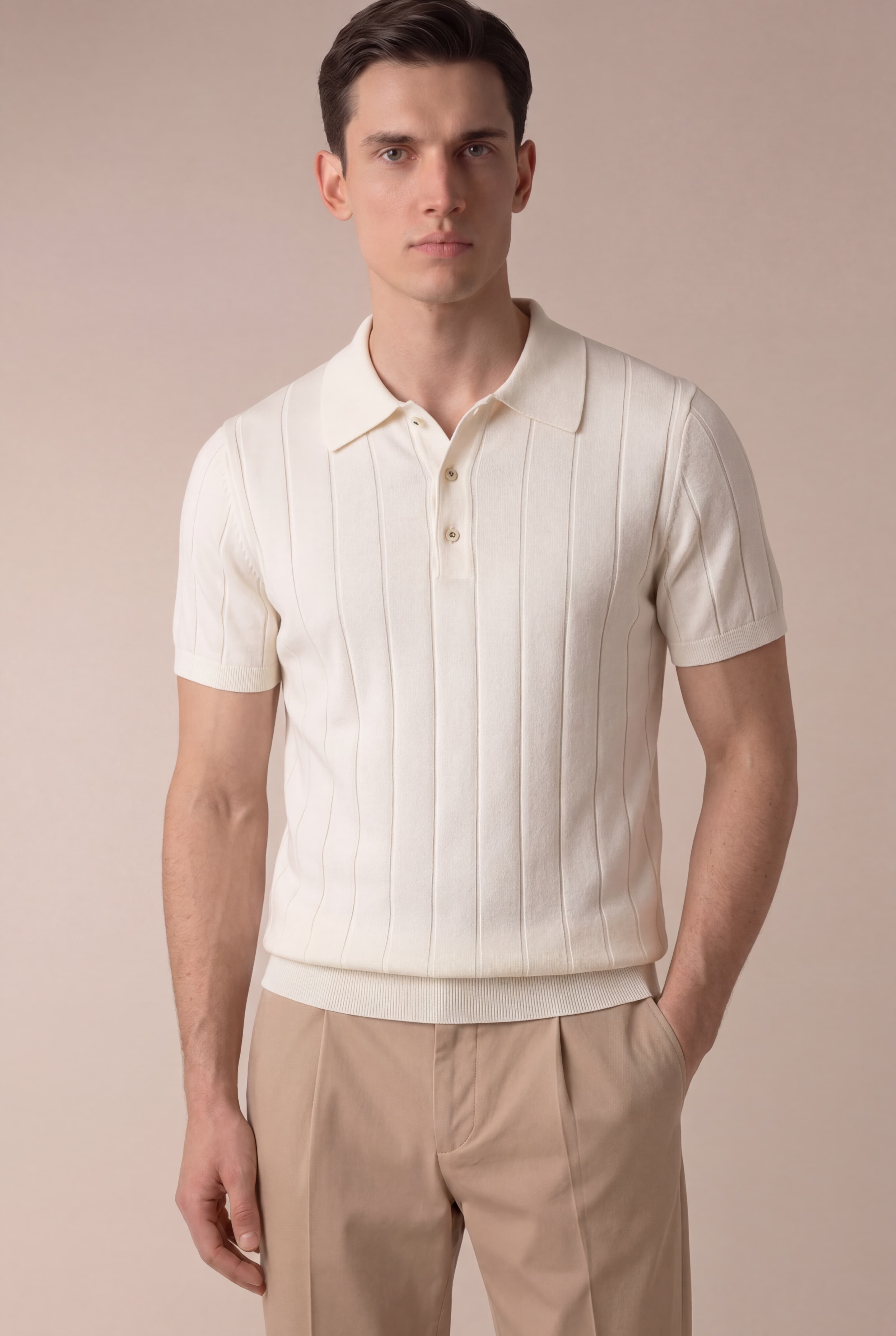 Marchmel | Uomo Polo Venezia Avorio