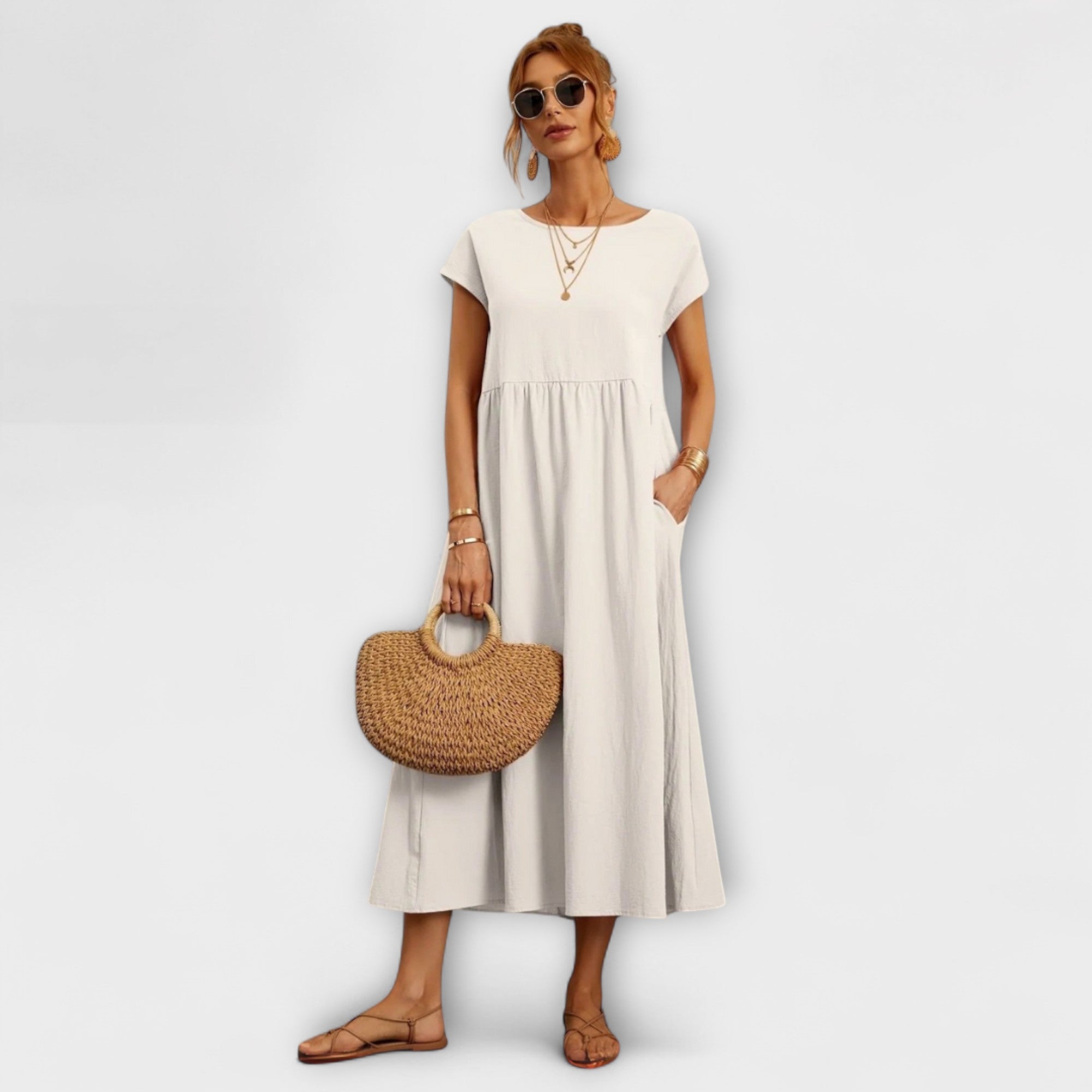 Marchmel | Femme Robe Douce et Fluide