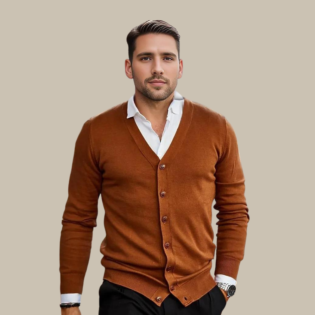 Marchmel | Homme Cardigan Vintage Casual Col en V