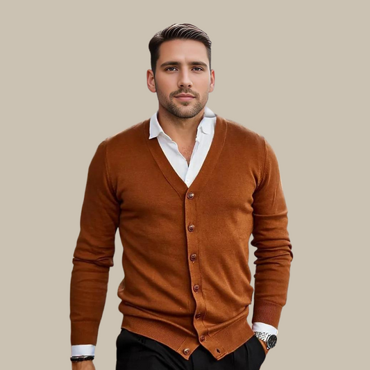 Marchmel | Homme Cardigan Vintage Casual Col en V