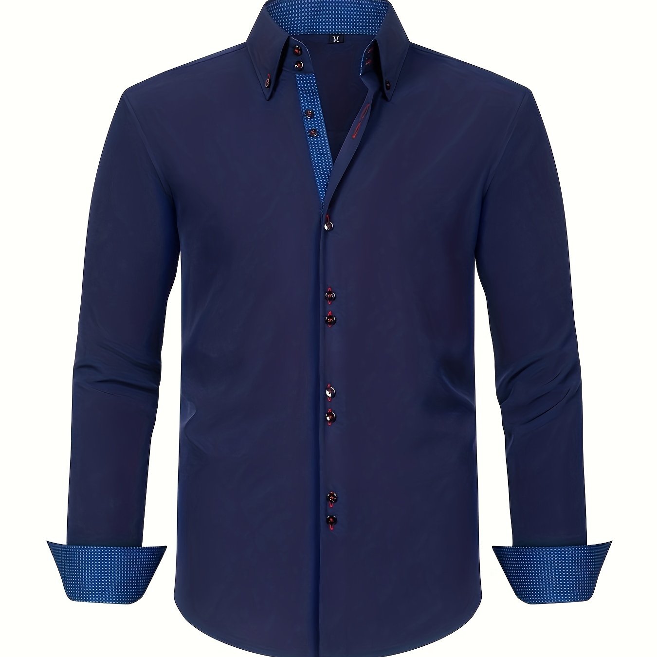 ALBERTO | CAMICIA ELEGANTE LEGGERA CON PARTICOLARI A CONTRASTO