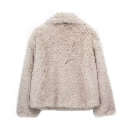 Manteau d’hiver en peluche pour femmes