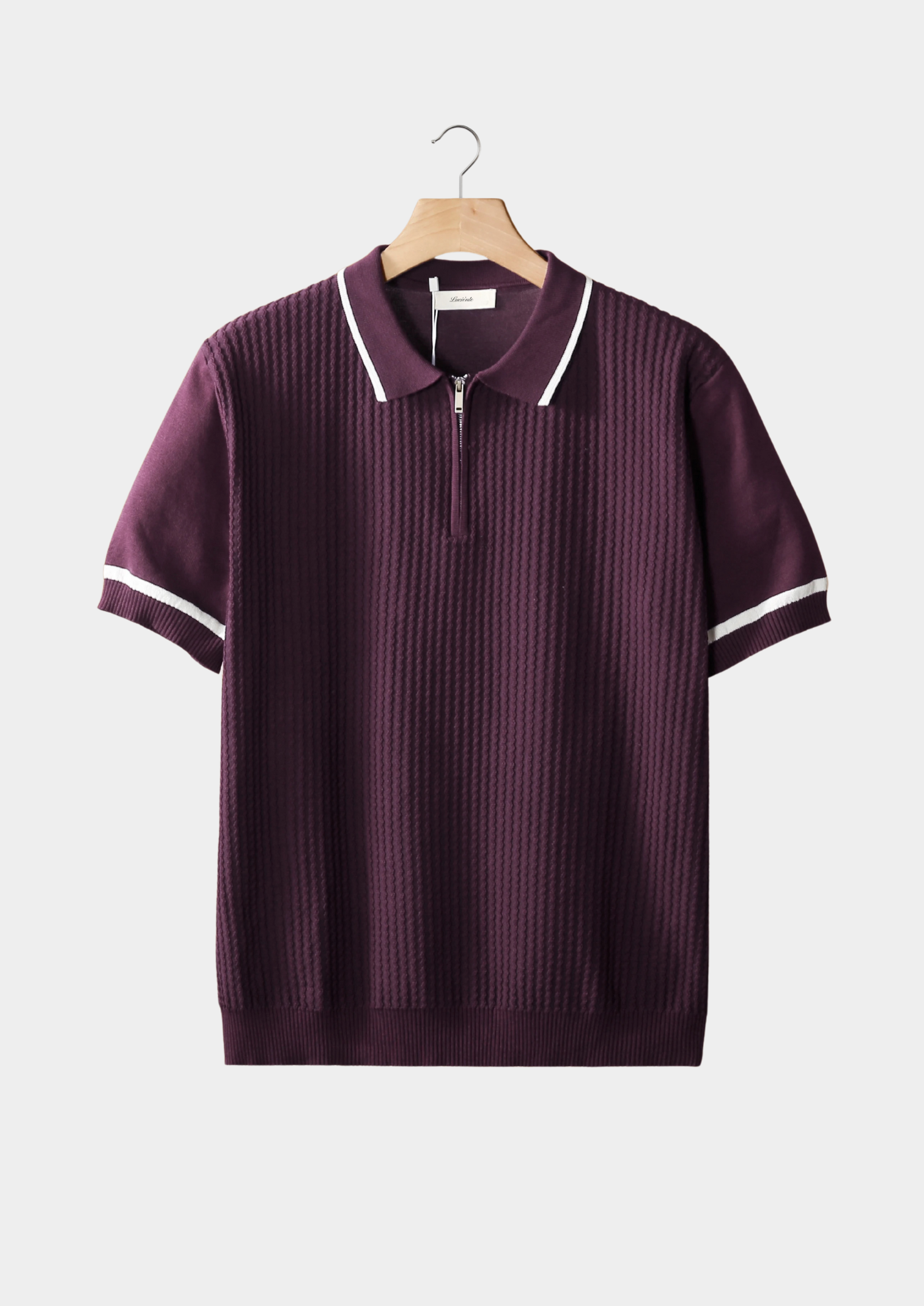 Marchmel | POLO AVEC ZIP ET FINITION CONTRASTANTE EN VIOLET