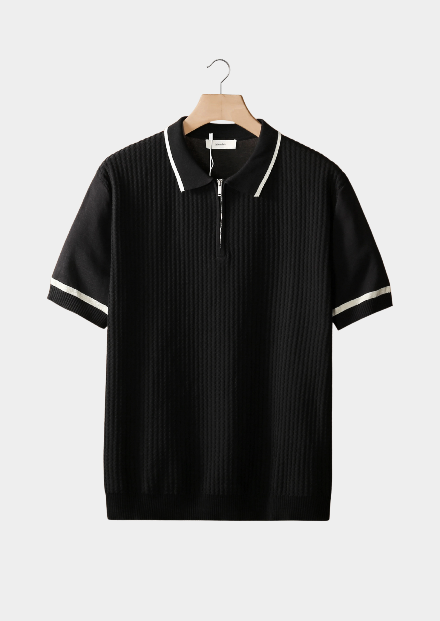 Marchmel | POLO AVEC ZIP ET BORDURE CONTRASTANTE NOIRE