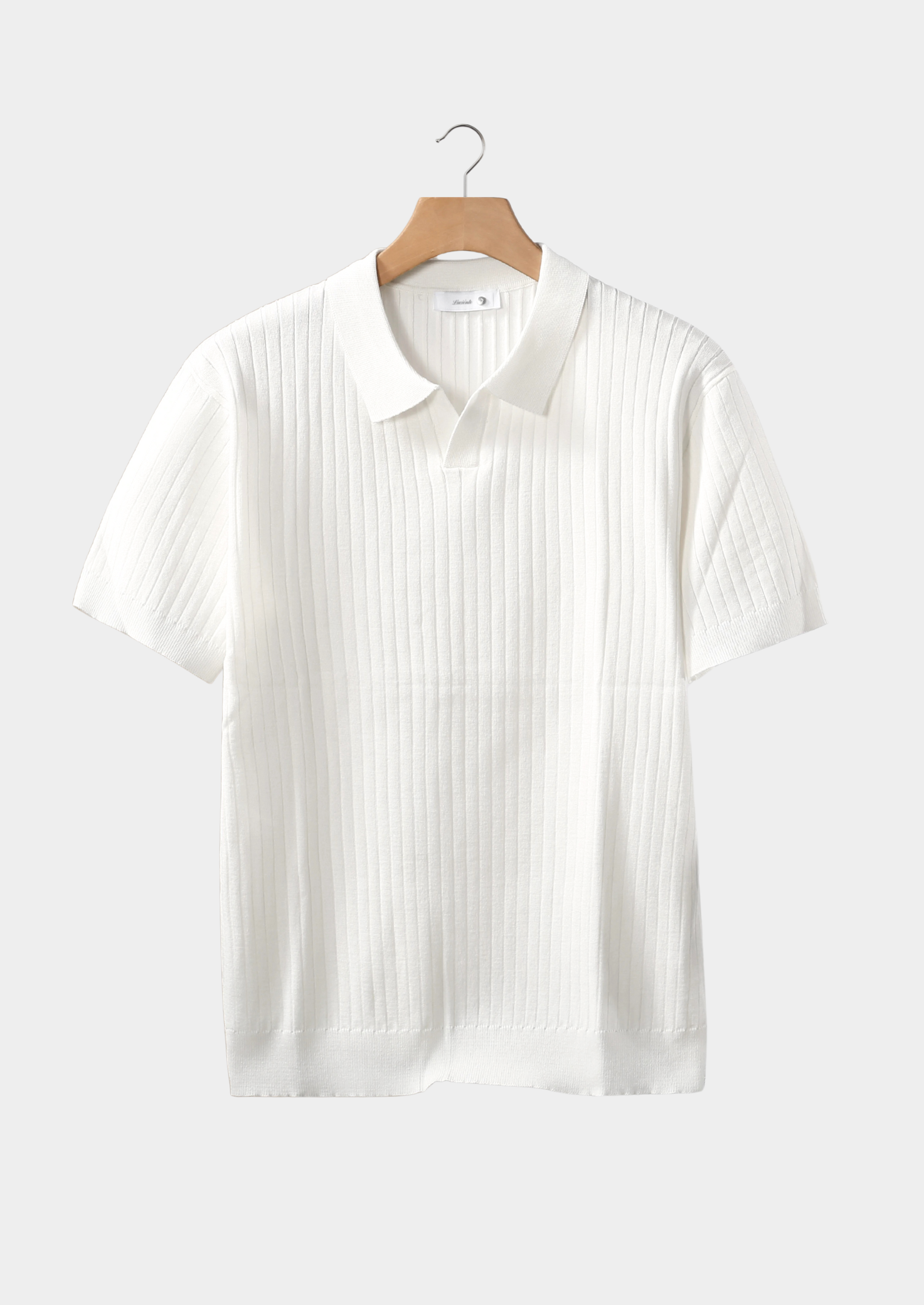 Marchmel | POLO BLANC RIBBÉ SANS BOUTONS