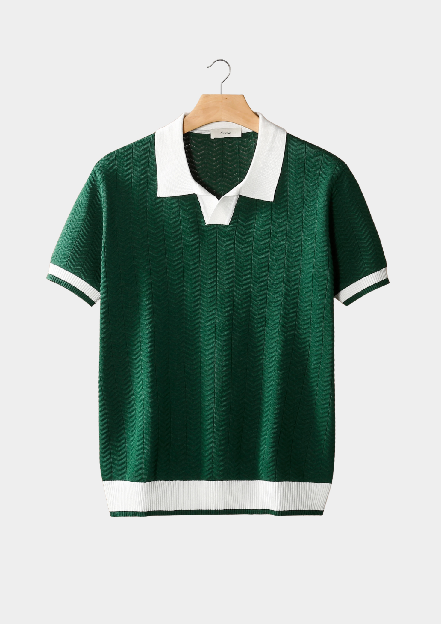 Marchmel | POLO TEXTURÉ EN CONTRASTE VERT