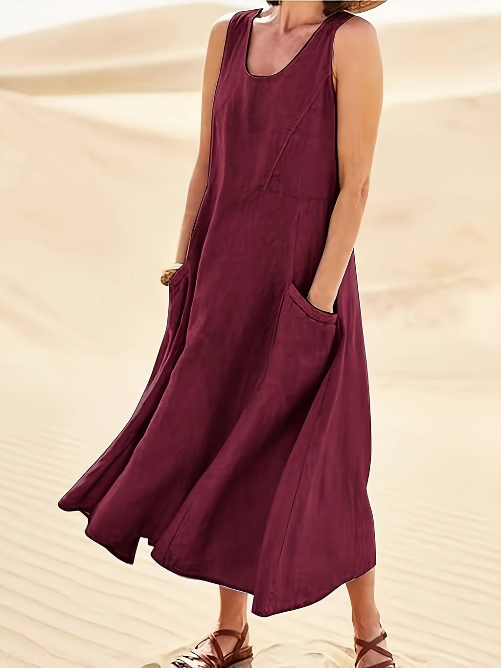Marchmel | Femme Robe en Lin Aérée