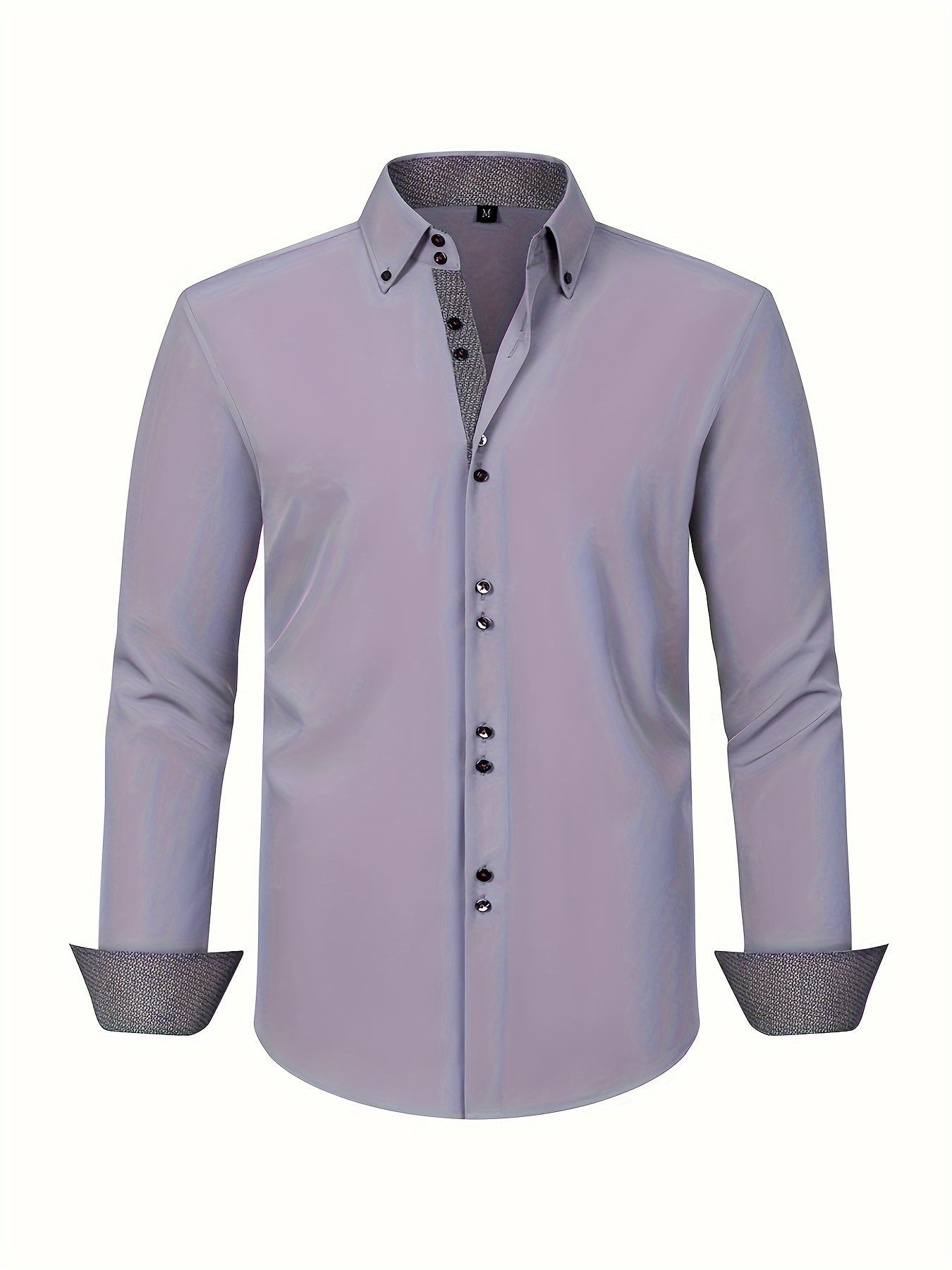 ALBERTO | CAMICIA ELEGANTE LEGGERA CON PARTICOLARI A CONTRASTO
