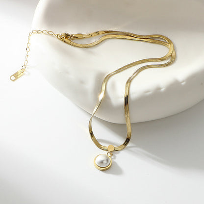 Collier de clavicule plaqué sous vide pour femmes