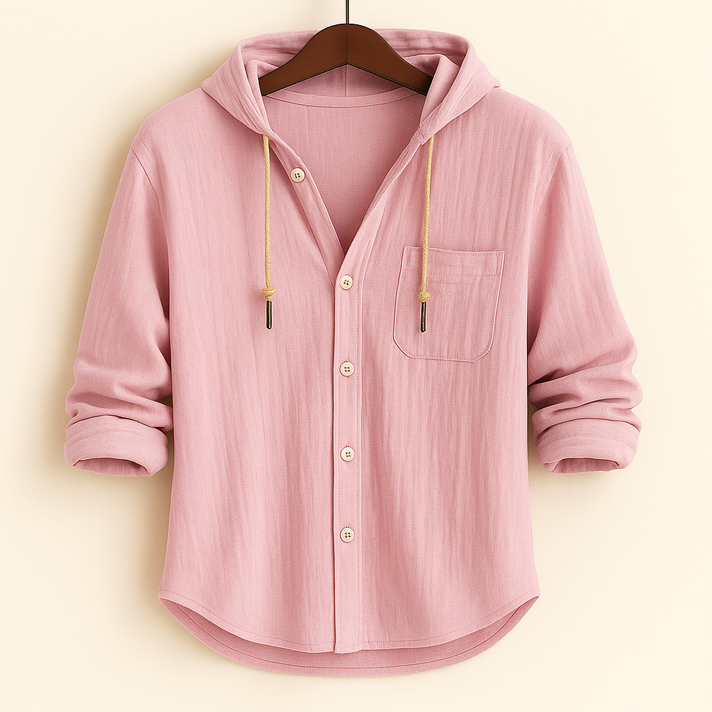 DUMONT LYON™ | CAMICIA DI LUSSO IN MORBIDO COTONE CON CAPPUCCIO