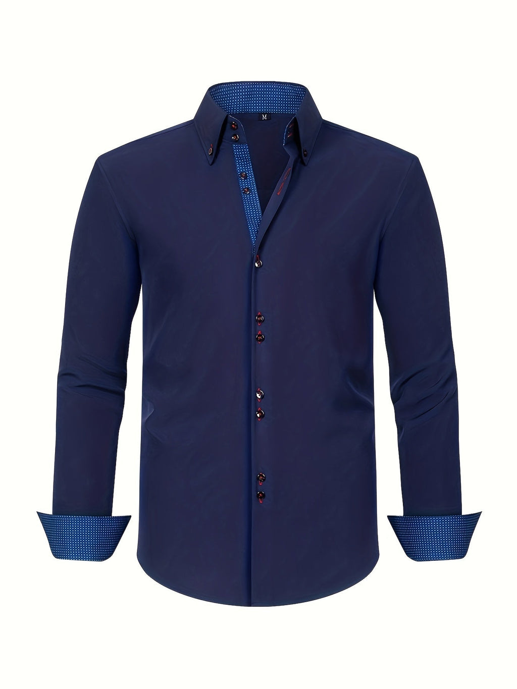 ALBERTO | CAMICIA ELEGANTE LEGGERA CON PARTICOLARI A CONTRASTO