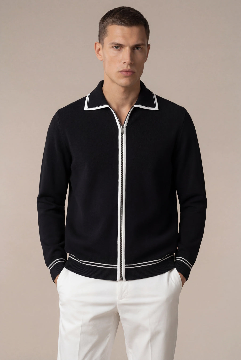 Carveli Classic City Zip Up Noir