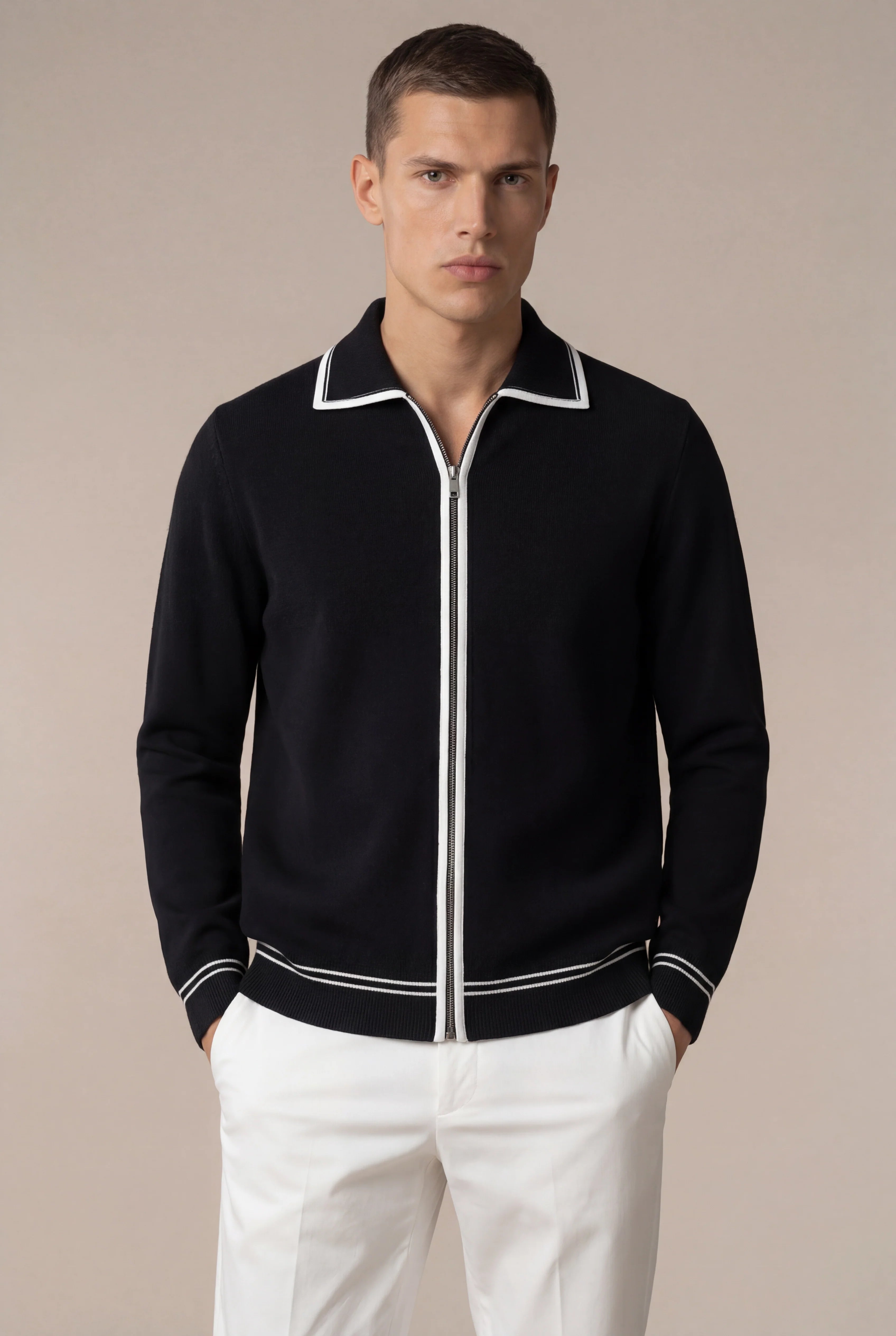 Carveli Classic City Zip Up Noir