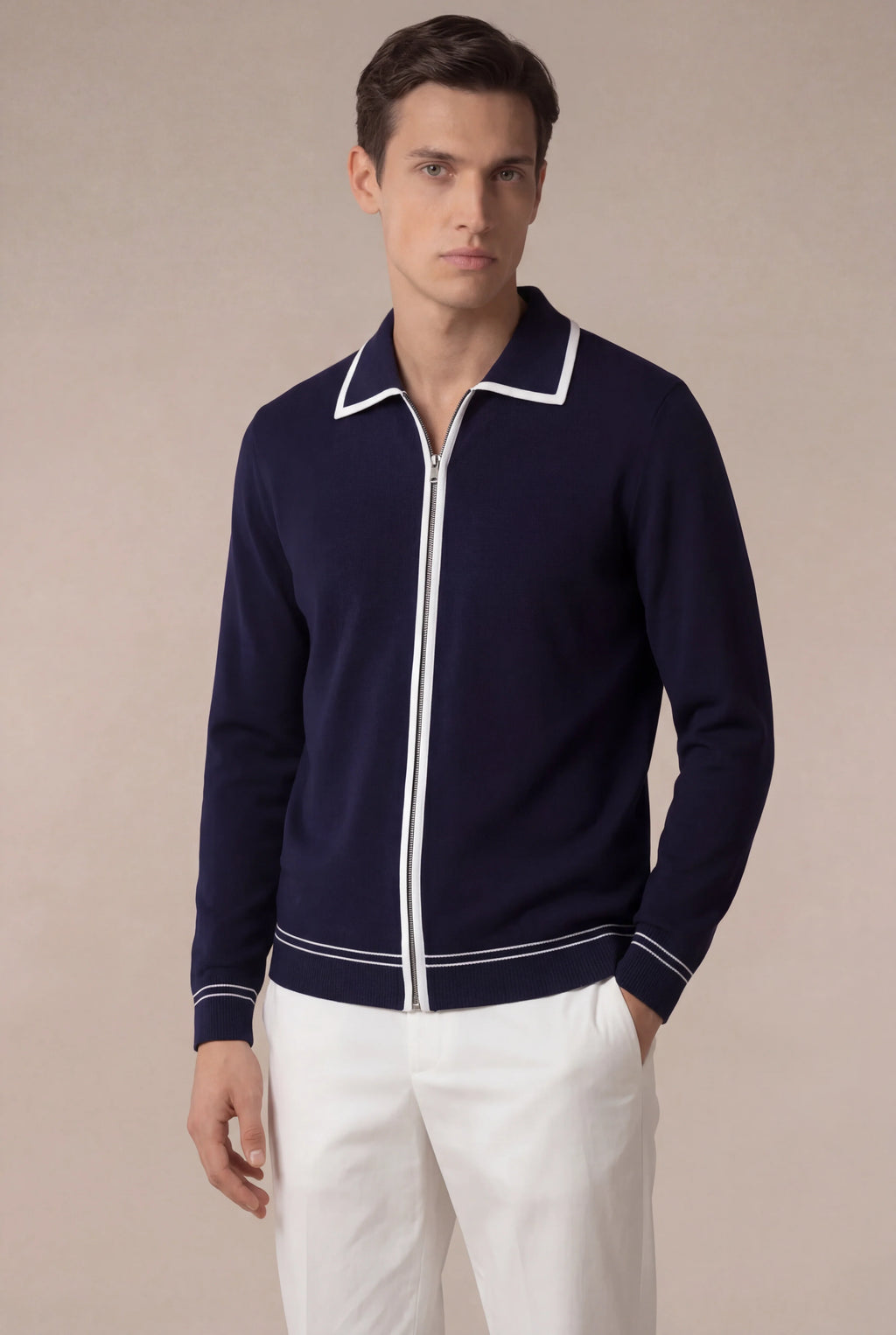 Carveli Classic City Zip Up Marine