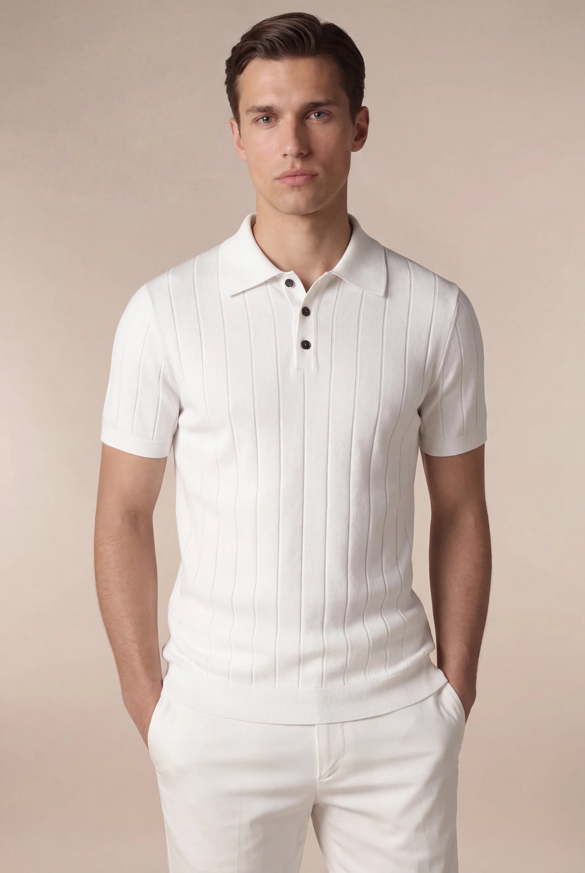 Marchmel | Uomo Polo Cassiano Bianco