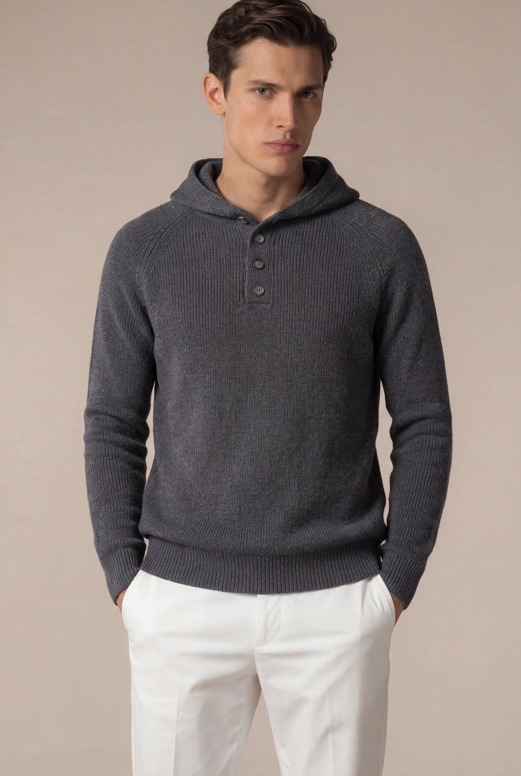 Pull Nobi en Tricot Gris
