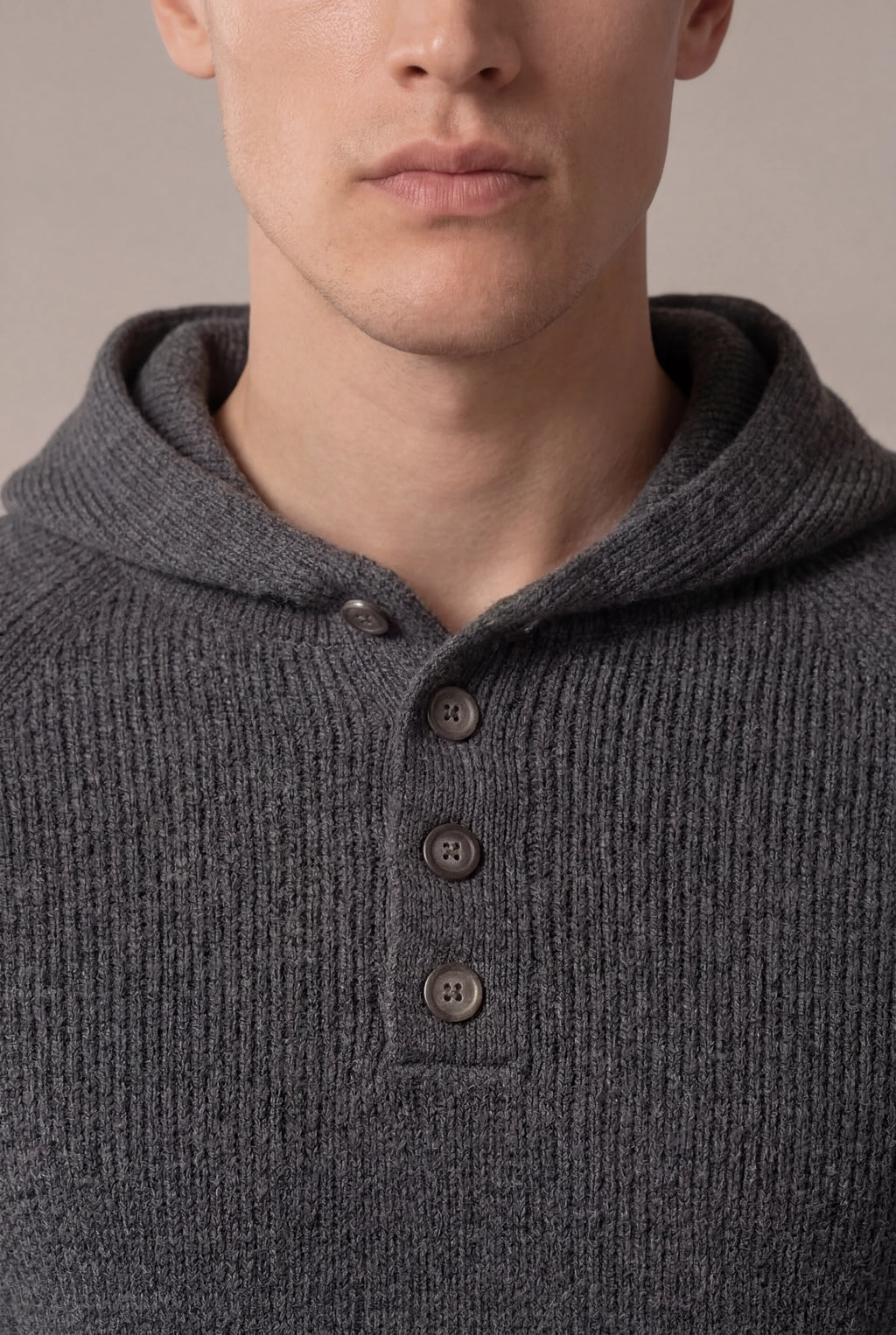 Pull en Tricot Cable Nobi Gris